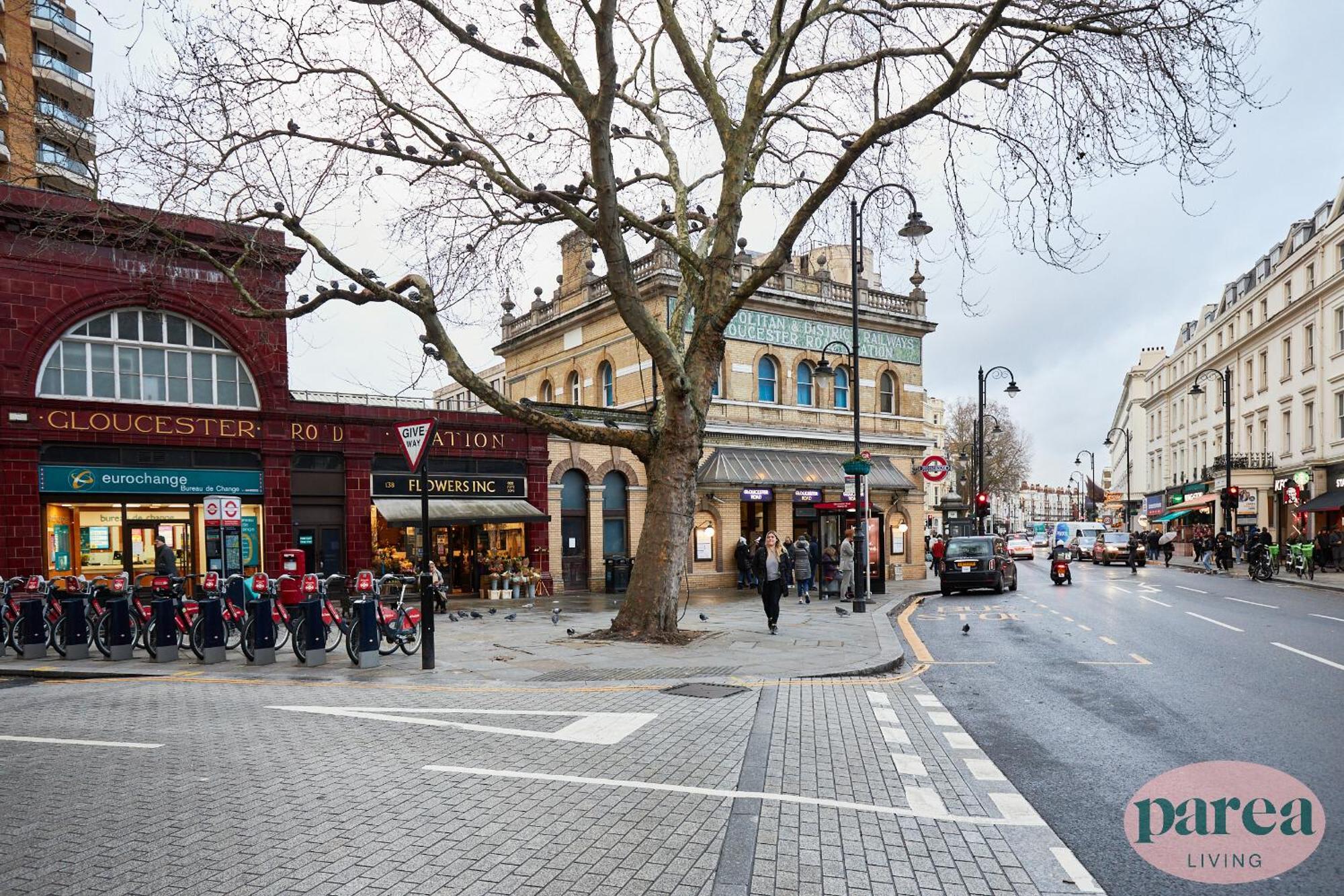 Parea Living - South Kensington, Elegant 1-Bedroom Flat, Wfh Desk Londen Buitenkant foto